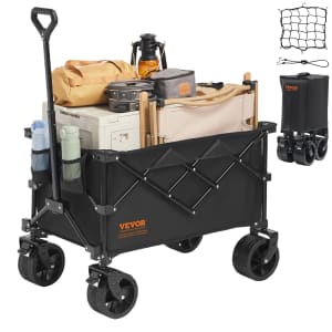Vevor 330-lb. Capacity Collapsible Folding Garden Cart for $69