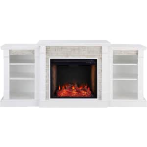SEI Furniture Gallatin Alexa-Enabled Electric Bookcase Fireplace for $870 SEI Furniture Gallatin Alexa-Enabled Electric Bookcase Fireplace for $870