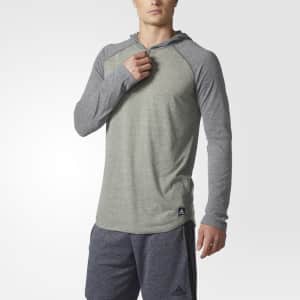adidas Men's Called Up Hooded Tee for $15