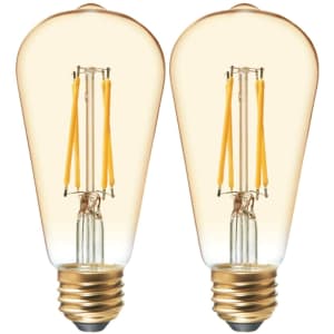 ST19 LED Vintage Light Bulb 2-Pack for $18