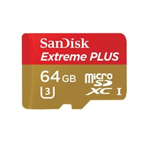SanDisk Extreme PLUS 64GB microSDXC UHS-I/U3 Card with Adapter (SDSQXSG-064G-GN6MA) for $46 SanDisk Extreme PLUS 64GB microSDXC UHS-I/U3 Card with Adapter (SDSQXSG-064G-GN6MA) for $46