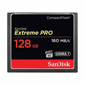 SanDisk Extreme PRO 128GB CompactFlash (CF) Memory Card for $80