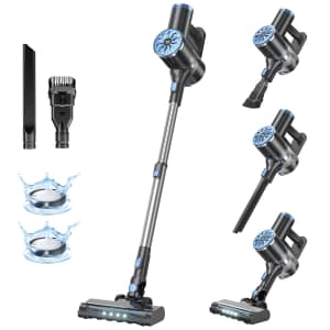 Cordless 6-in-1 Stick Vacuum Cleaner with LED Display for $64