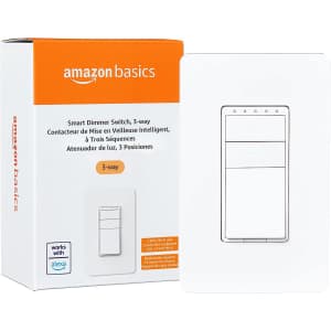 Amazon Basics 3-Way or Single Pole Smart Dimmer Switch for $21