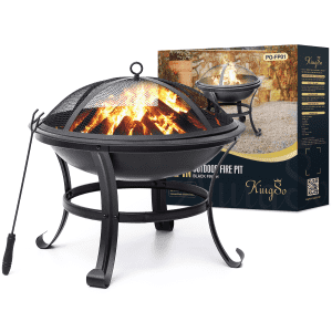 KingSo 22" Wood Burning Fire Pit for $25