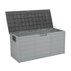 75-Gallon Outdoor Rolling Lockable Storage Box for $50