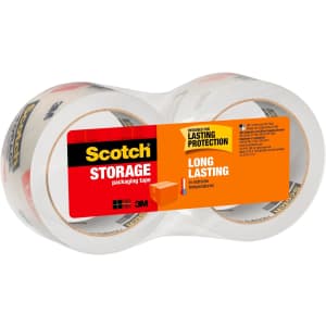 Scotch 55-Yard Long-Lasting Storage Packaging Tape 2-Pack for $3