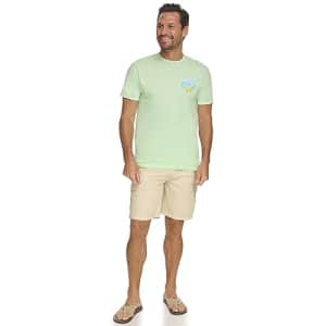 Margaritaville Margaritaville Men's Fins Up Paddles Up Pickleball T-Shirt, Celedon, Small for $20
