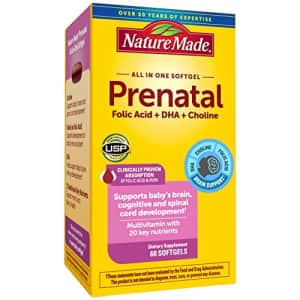 Nature Made Prenatal Multivitamin with Folic Acid, DHA and Choline, Dietary Supplement for Prenatal for $42