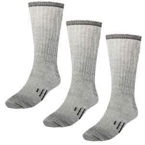 DG Hill (3 Pack) 80% Merino Wool Hiking Socks Thermal Warm Crew Winter Boot  Sock for Men & Women for $25 - DG-1040