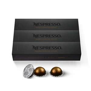 Nespresso Capsules VertuoLine, Double Espresso Chiaro, Medium Roast Espresso Coffee, 30 Count for $35