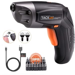Tacklife Cordless Electric Screwdriver for $14