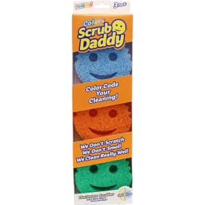 Scrub Daddy Colors FlexTexture Scrubber 3-Pack for $11