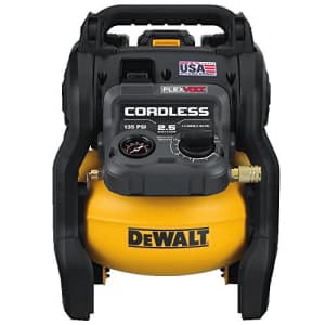 DeWalt FlexVolt 60V Max 2.5-Gallon Cordless Air Compressor Kit for $343 DeWalt FlexVolt 60V Max 2.5-Gallon Cordless Air Compressor Kit for $343