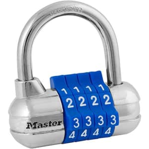 Master Lock Set Your Own Combination Padlock for $5