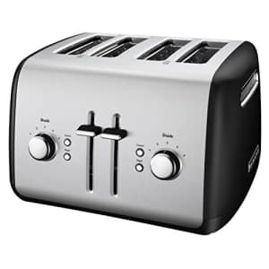 KitchenAid KMT4115OB Toaster with Manual High-Lift Lever, Onyx Black for $60