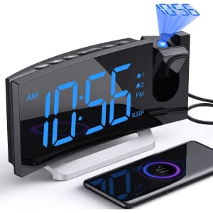 Uptimus Projection Alarm Clock for $20