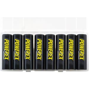 Powerex Low Self-Discharge Precharged AA Rechargeable Nimh Batteries, (MH-8AAP-BH) for $25