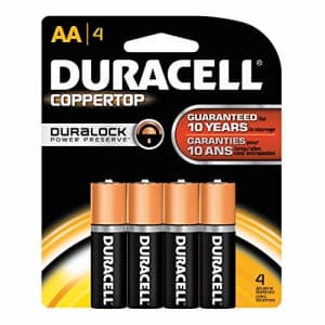 SEPTLS243MN1500B4Z - Duracell CopperTop Alkaline Batteries with DuraLock Power Preserve Technology for $5