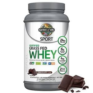 Garden of Life Sport Whey Protein Powder Chocolate, Premium Grass Fed Whey Protein Isolate Plus for $74