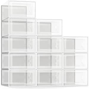 Shoe Storage Box 12-Pack for $36