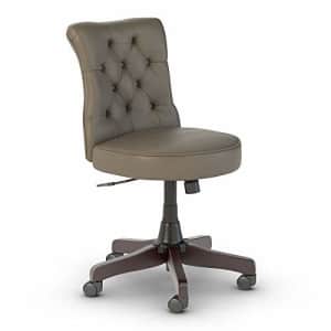 Bush Furniture Bush Business Furniture Arden Lane Mid Back Tufted Office Chair, Washed Gray Leather for $226