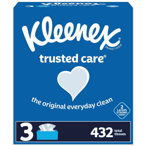 Kleenex Standard Facial Tissue 144-Count Box 3-Pack for $5 Kleenex Standard Facial Tissue 144-Count Box 3-Pack for $5