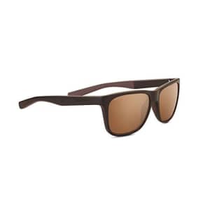Serengeti Livio Sunglasses Sanded Brown / Dark Brown Unisex-Adult Medium for $130
