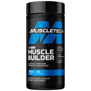 Muscle Builder MuscleTech Muscle Builder Muscle Building Supplements for Men & Women Nitric Oxide for $30
