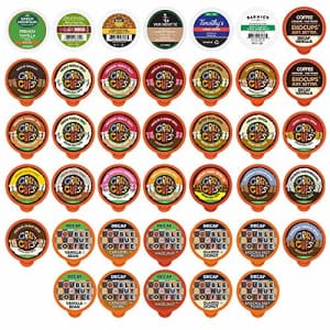 Crazy Cups Decaf Flavored Coffee Variety Pack, Great Mix of Decaffeinated Coffee Pods Compatible for $27