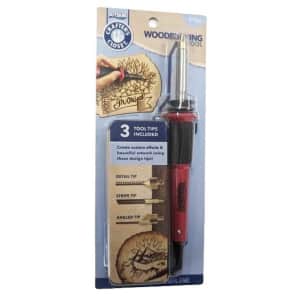 Woodburning Tool Kit w/ 3 Tips for $6