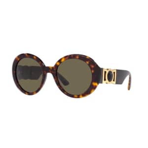 Versace Woman Sunglasses Havana Frame, Brown Lenses, 55MM for $131