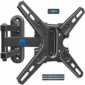 Mounting Dream UL Listed TV Mount Swivel and Tilt for Most 13-42 Inch TVs, Full Motion TV Wall for $20