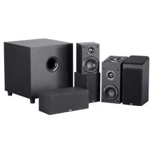 Monoprice Premium 5.1.2 Channel Immersive Home Theater System with Subwoofer for $87