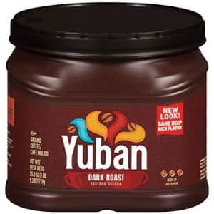 Yuban Bold Dark Roast Ground Coffee (25.3 oz Canister) for $10