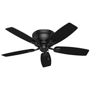 Hunter Fan Hunter Sea Wind Indoor / Outdoor Ceiling Fan with Pull Chain Control, 48", Black for $200