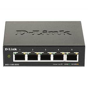 D-Link Ethernet Switch, 5 Port Easy Smart Managed Gigabit Network Internet Desktop or Wall Mount for $30 D-Link Ethernet Switch, 5 Port Easy Smart Managed Gigabit Network Internet Desktop or Wall Mount for $30