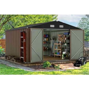 Patiowell 10x10-Foot Metal Shed with Optional Floor Base From $671