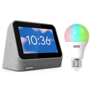 Lenovo Smart Clock Gen 2 w/ Color-Changing Smart Bulb for $25