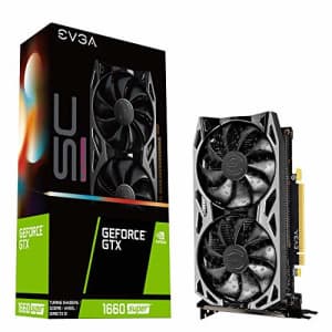 EVGA 06G-P4-1068-KR GeForce GTX 1660 Super Sc Ultra Gaming, 6GB GDDR6, Dual Fan, Metal Backplate for $219