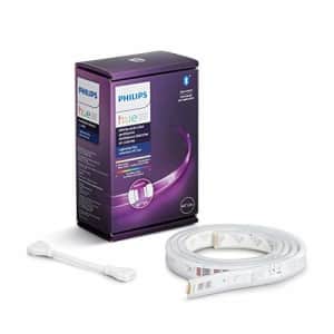 Philips Hue Bluetooth Smart Lightstrip Plus 1m/3ft Extension with Plug, (Voice Compatible with for $38