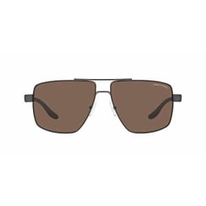 A|X Armani Exchange Men's AX2037S Square Sunglasses, Matte Brown/Dark Brown, 60mm for $84 A|X Armani Exchange Men's AX2037S Square Sunglasses, Matte Brown/Dark Brown, 60mm for $84