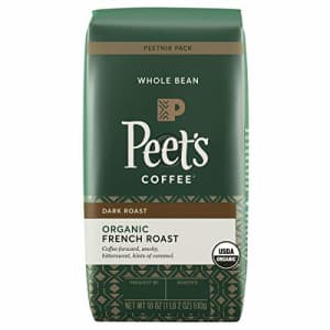 Peet's Coffee Organic French Roast, Dark Roast Whole Bean Coffee, 18 oz for $35