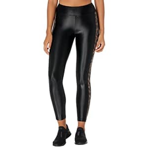 Koral Activewear Women's Dynamic Duo High Rise Leggings, Black/Brown Leopard, Medium for $38