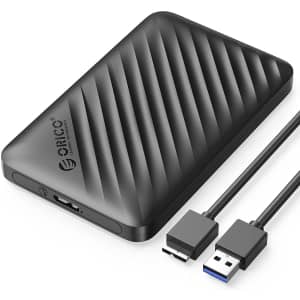 Orico 2.5" USB 3.0 to SATA III Hard Drive Enclosure for $5