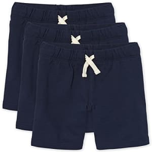 The Children's Place Boys' French Terry Shorts, Pack of Three, New Navy, S (5/6) for $17