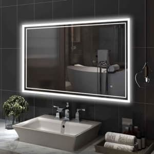 Elefloom 32" x 24" LED Bathroom Mirror for $59