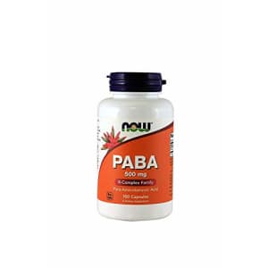 Now Foods NOW Paba 500mg, 100 Capsules(Pack of 3) for $8 Now Foods NOW Paba 500mg, 100 Capsules(Pack of 3) for $8