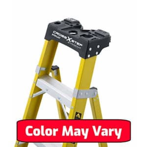 Louisville Ladder 4 ft FXS1404HD 2-in-1 Duty Rating Shelf Fiberglass Cross Step Ladder 375 lb Type for $168