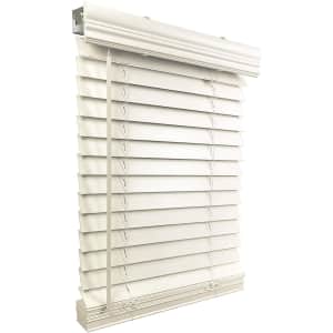 US Window And Floor 2" Faux Wood Cordless Blinds for $36